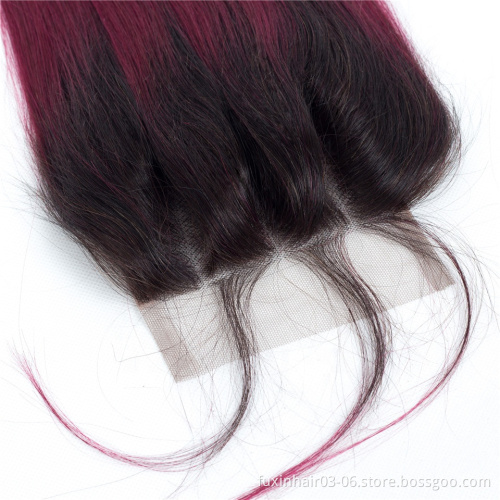 Double Drawn Virgin Human Extension Hair Wholesale Store Natural Three Part Lace Closure 1 Piece Vietnam Hair within 24 Hours